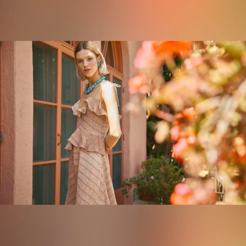 Hunter Bell Jamison Ruffle Midi Dress - Picture 3 of 14